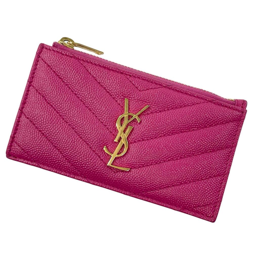 SAINT LAURENT Fragment Case Card Coin Pink